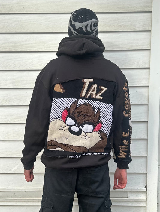 1 of 1 Handmade Taz & Wile E Coyote Hoodie