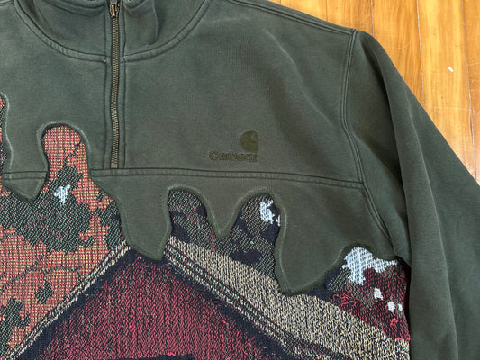 1 of 1 Handmade Carhartt Farm Quarter Zip Jacket