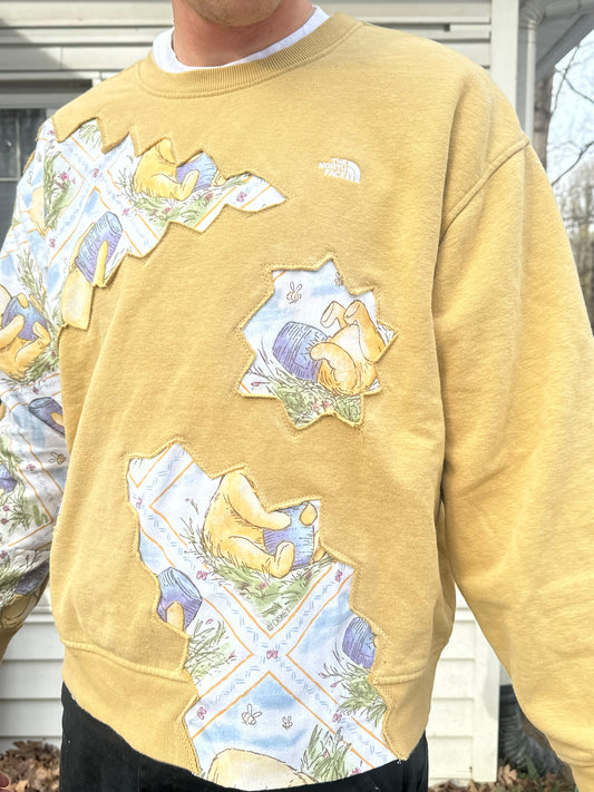 1 of 1 Handmade Winnie the Pooh x The North Face Yellow Crewneck