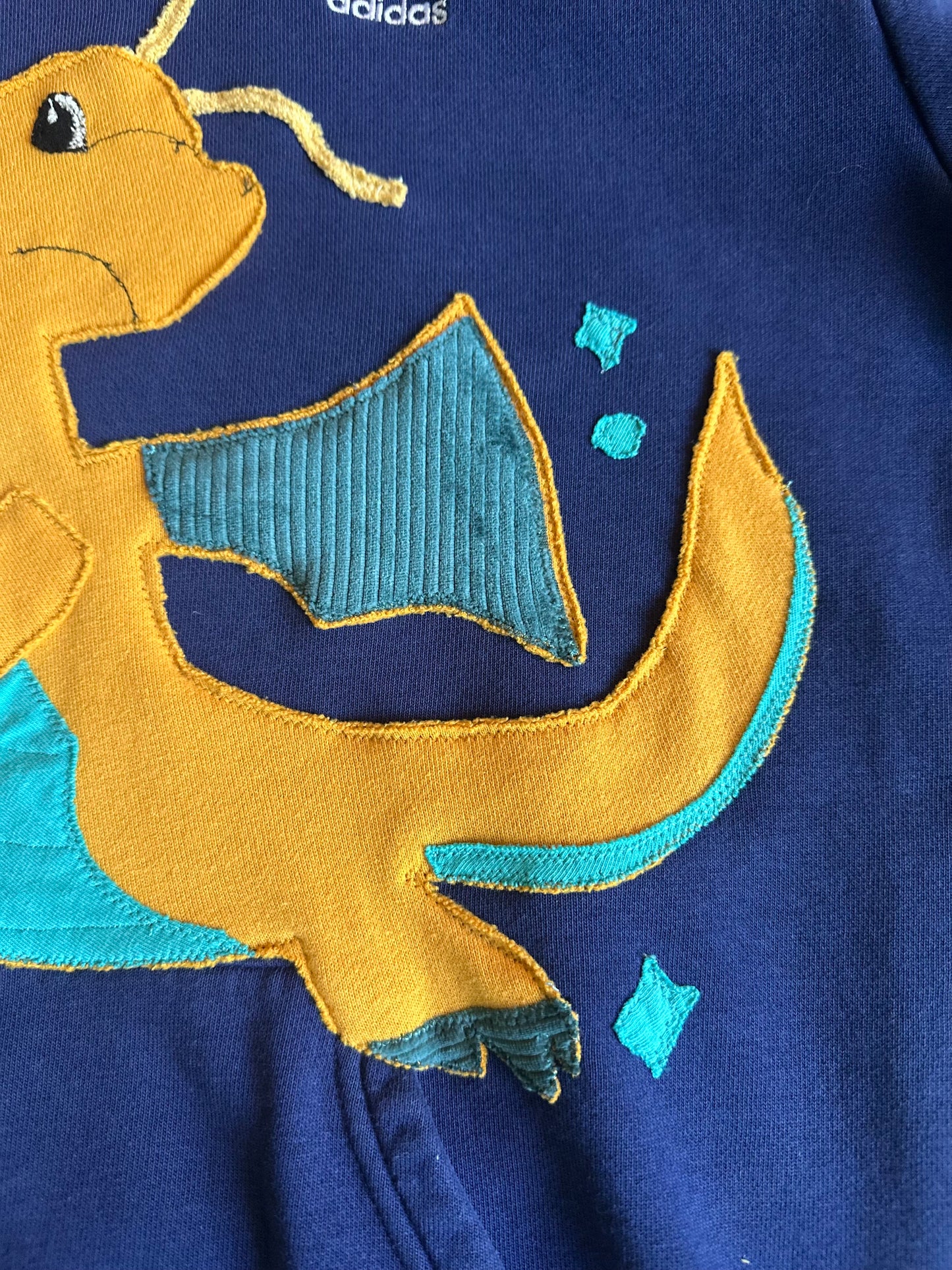 1 of 1 Handmade Dark Dragonite Adidas Hoodie