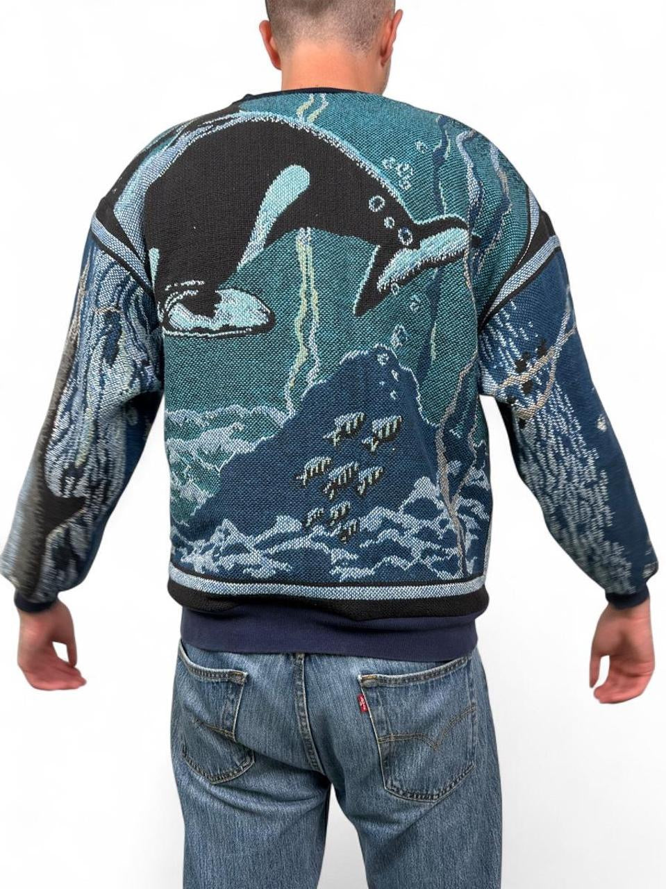 1 of 1 Handmade Ocean Blanket Sweatshirt