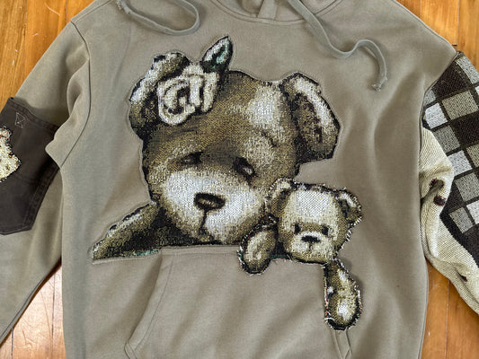 1 of 1 Handmade Teddy Bear Hoodie
