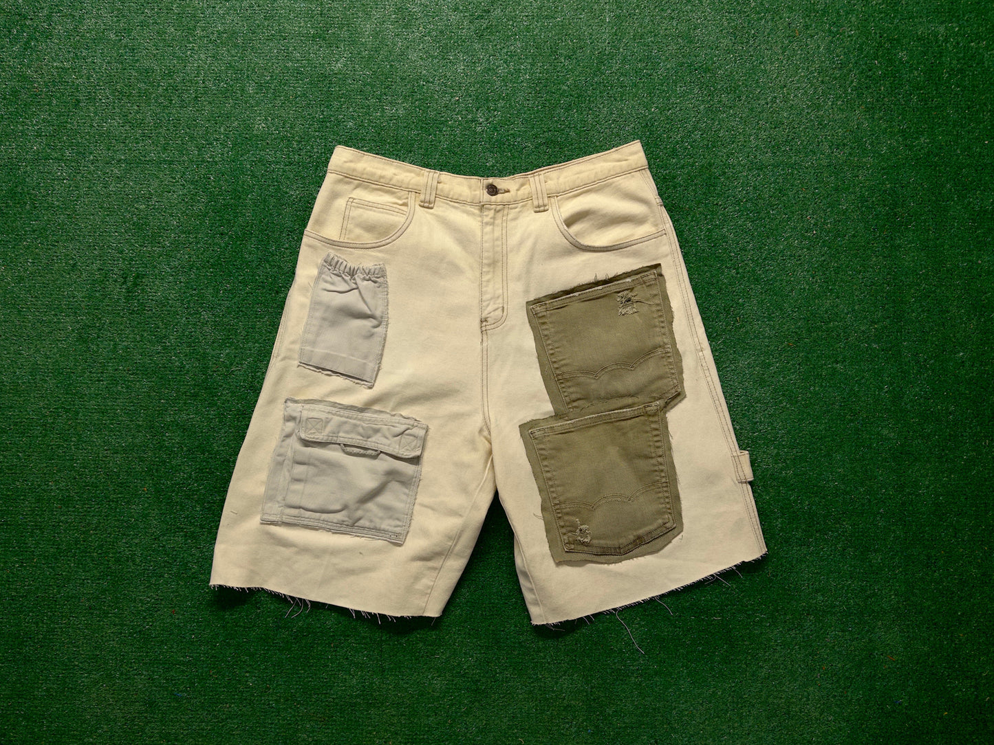 1 of 1 Handmade Multi Pocket Denim Shorts - Beach Carpenter