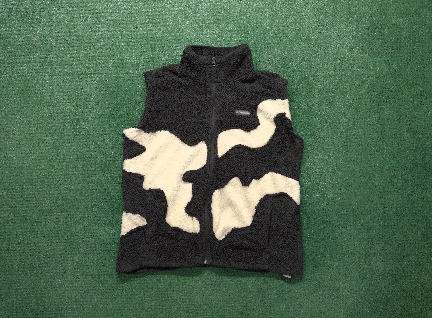 1 of 1 Handmade Abstract Teddy Fleece Surf Vest - XL