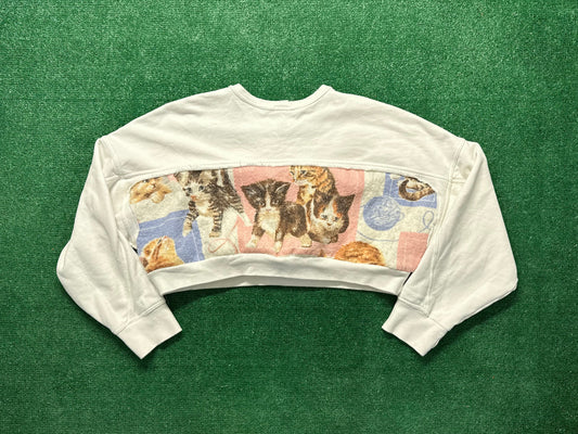 1 of 1 Handmade Cropped Kitten & Thread Sweatshirt
