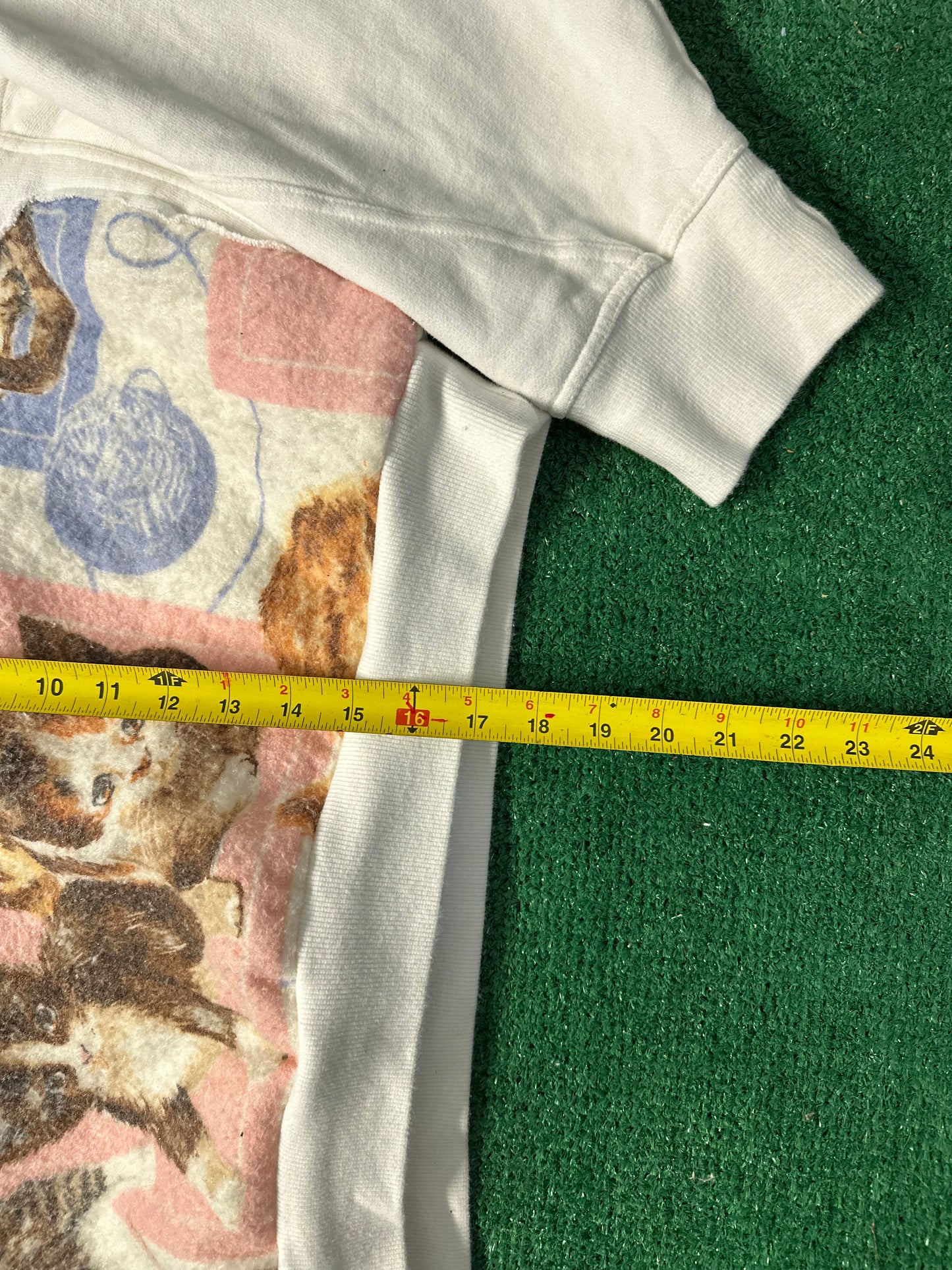 1 of 1 Handmade Cropped Kitten & Thread Sweatshirt