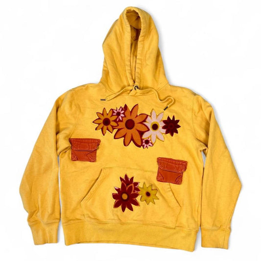 1 of 1 Handmade Sunburst Floral Hoodie