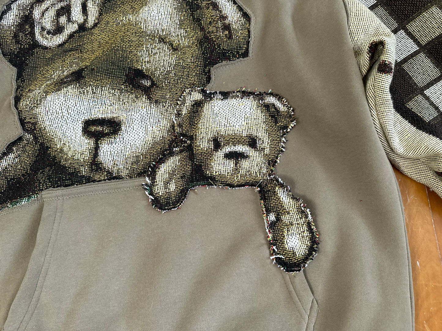 1 of 1 Handmade Teddy Bear Hoodie
