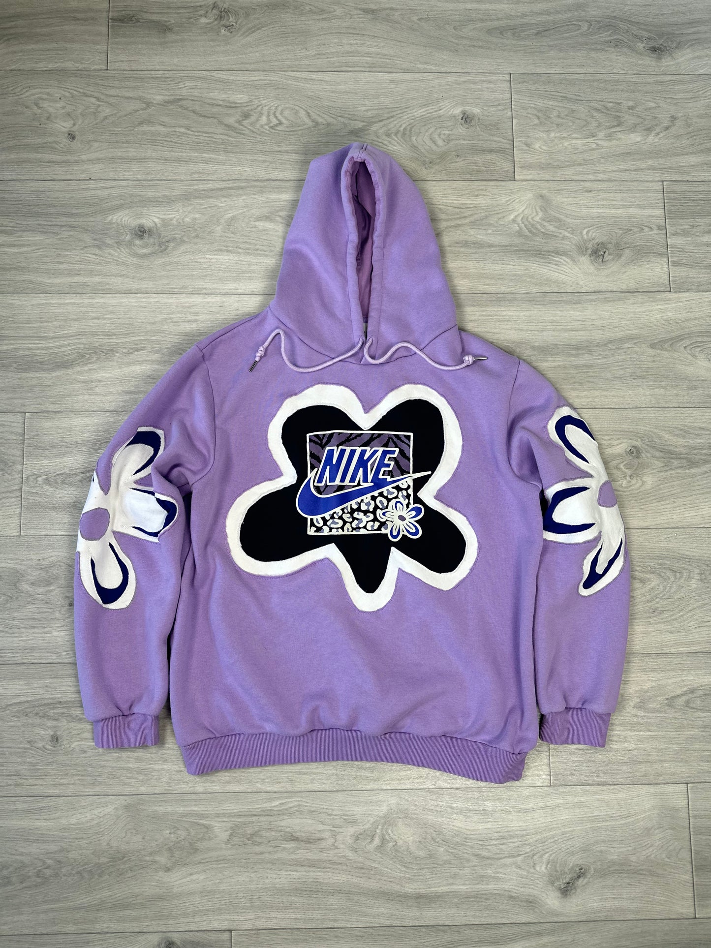 1 of 1 Handmade Nike Lavender Floral Hoodie