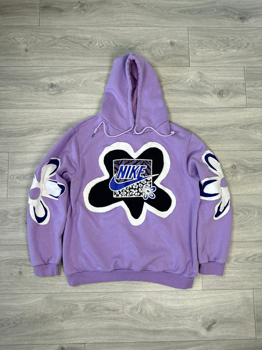 1 of 1 Handmade Nike Lavender Floral Hoodie