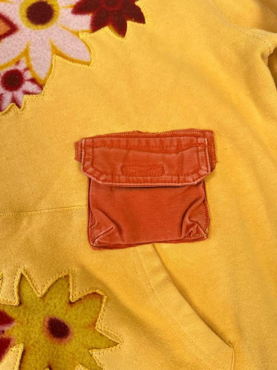 1 of 1 Handmade Sunburst Floral Hoodie