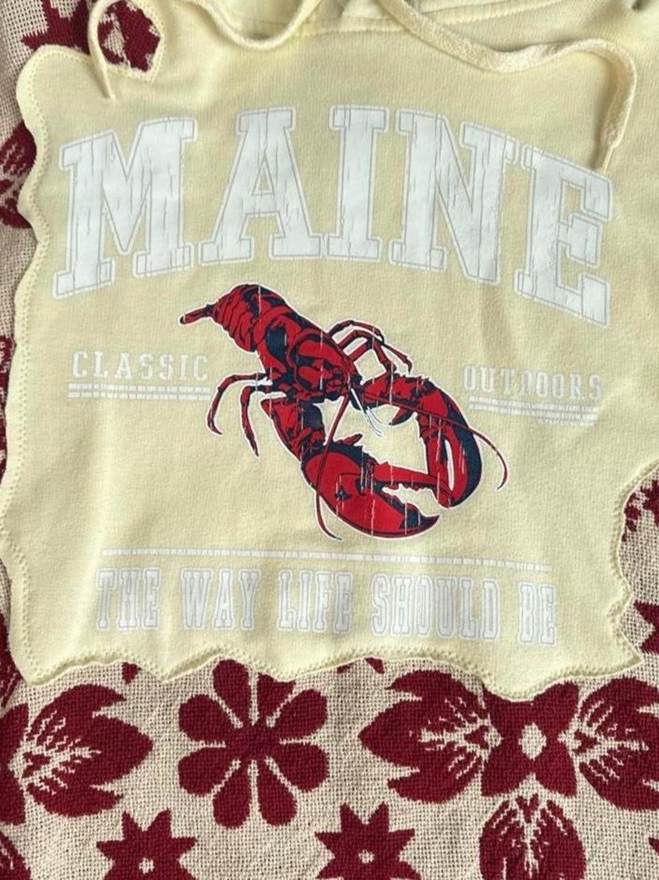 1 of 1 Handmade Lobster Bib Hoodie