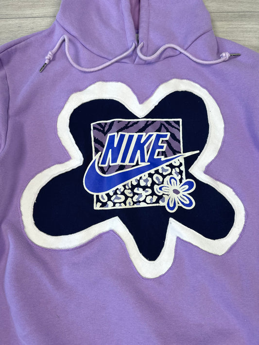1 of 1 Handmade Nike Lavender Floral Hoodie