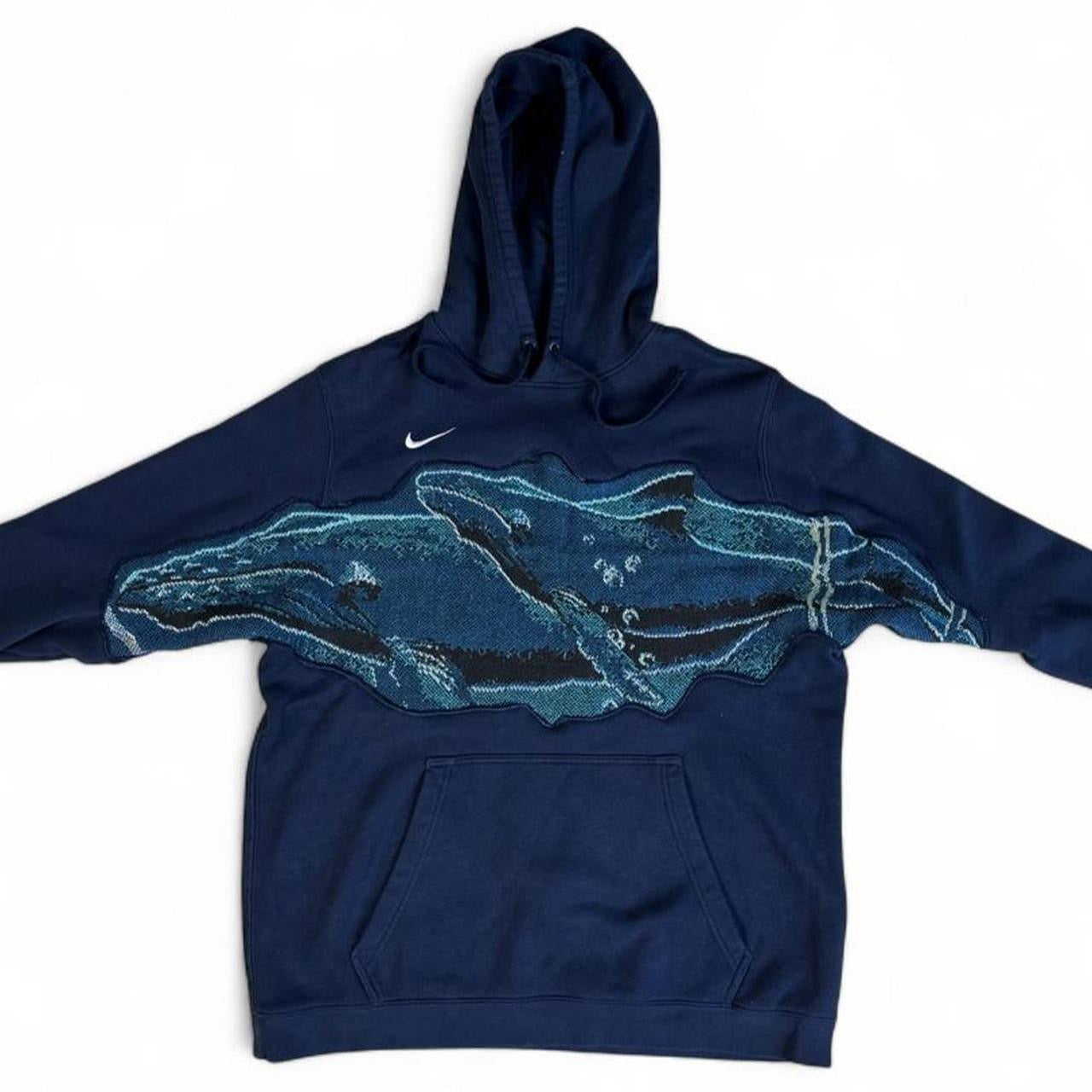 1 of 1 Handmade Humpback Whale Nike Hoodie