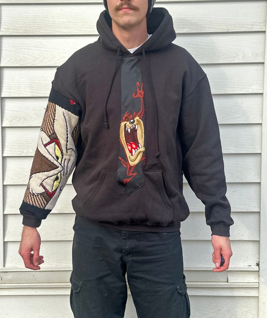 1 of 1 Handmade Taz & Wile E Coyote Hoodie