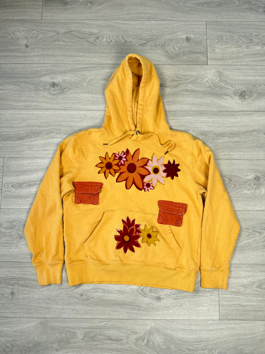 1 of 1 Handmade Sunburst Floral Hoodie