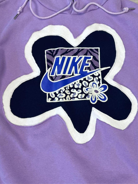 1 of 1 Handmade Nike Lavender Floral Hoodie