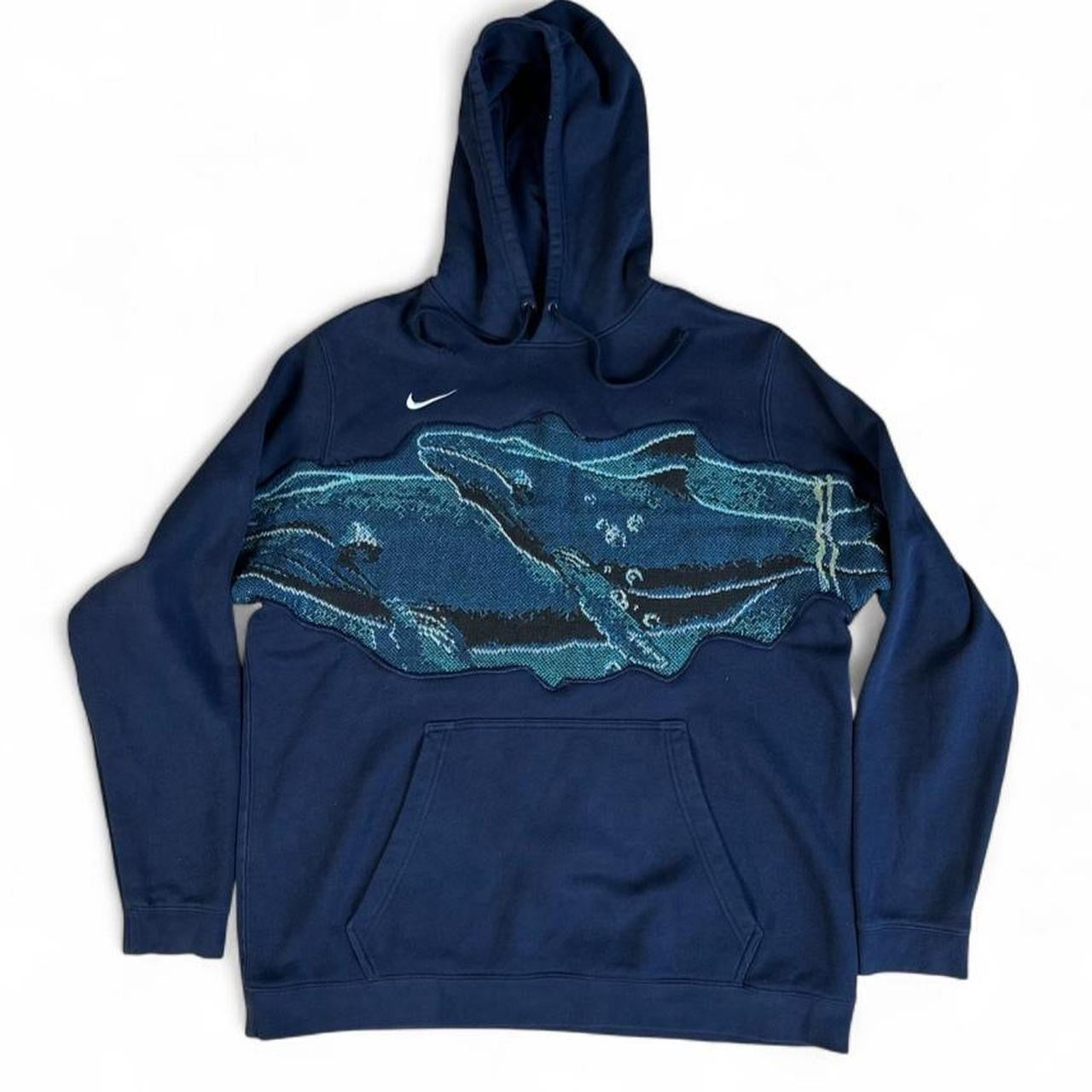 1 of 1 Handmade Humpback Whale Nike Hoodie