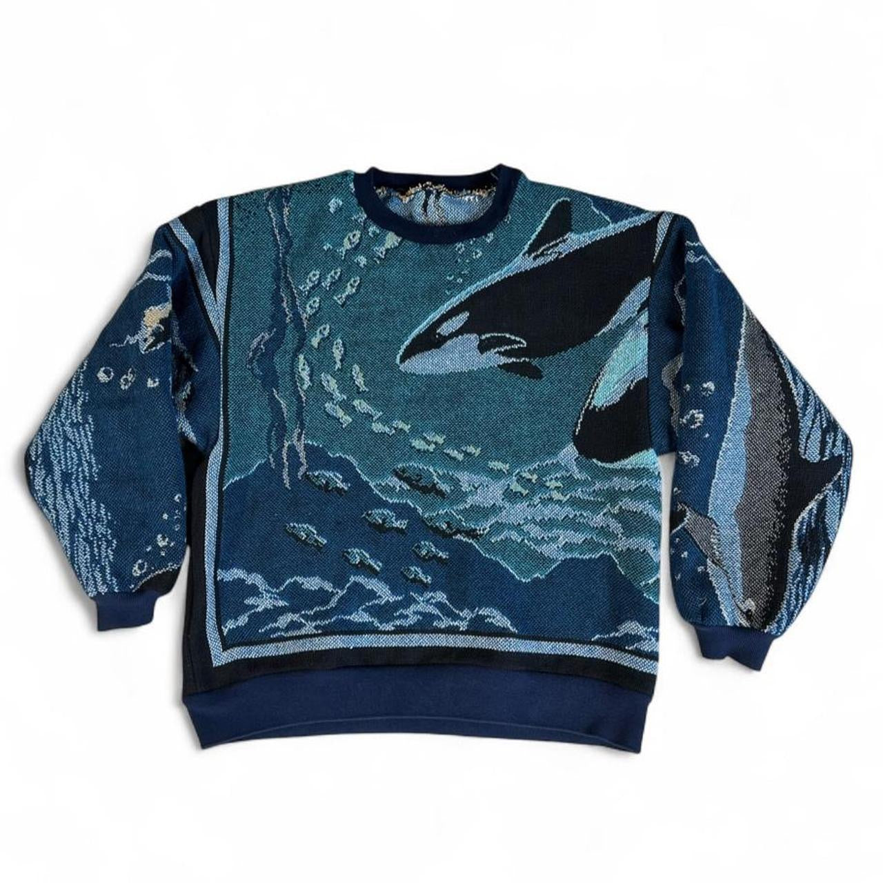 1 of 1 Handmade Ocean Blanket Sweatshirt