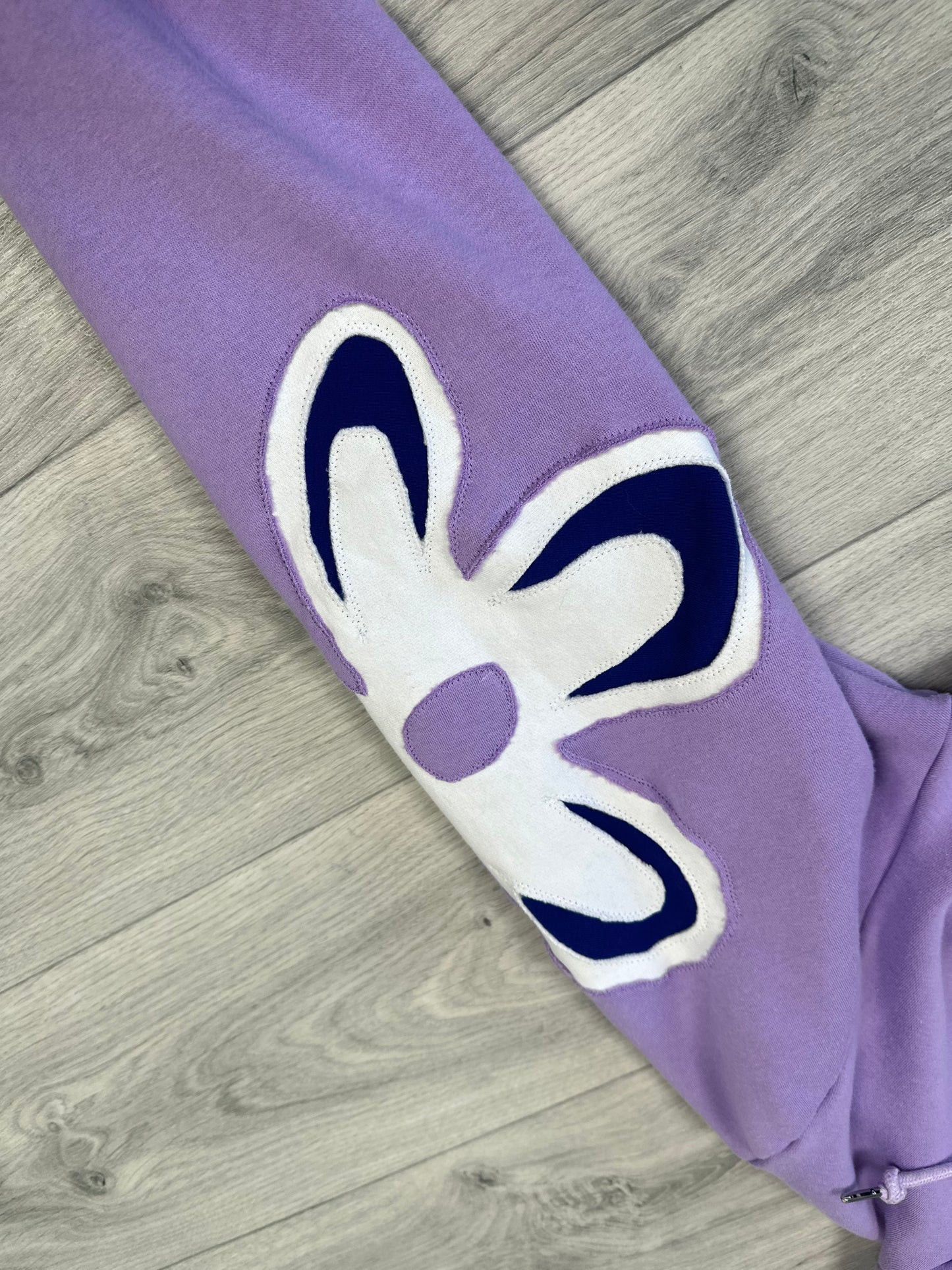 1 of 1 Handmade Nike Lavender Floral Hoodie
