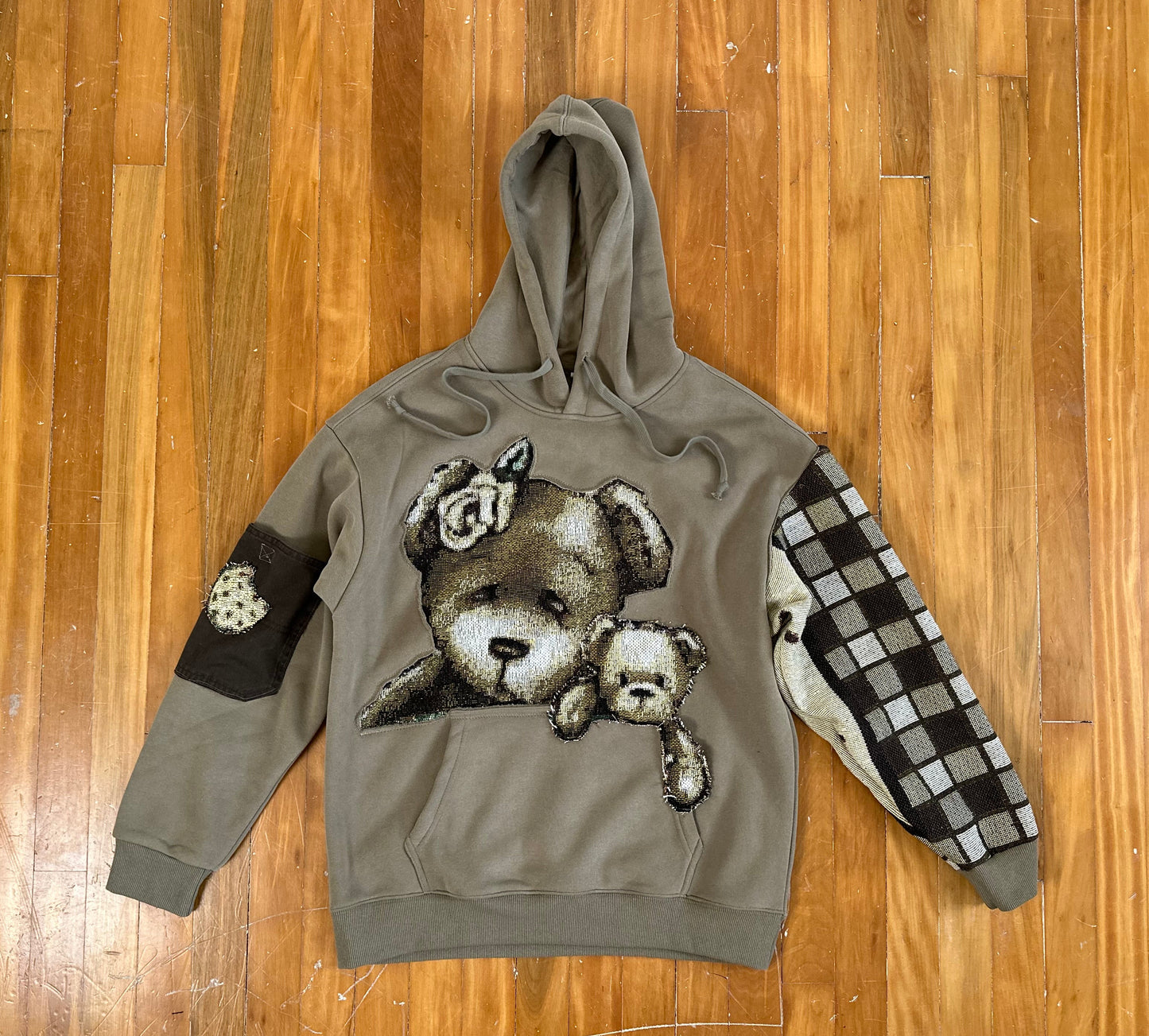 1 of 1 Handmade Teddy Bear Hoodie