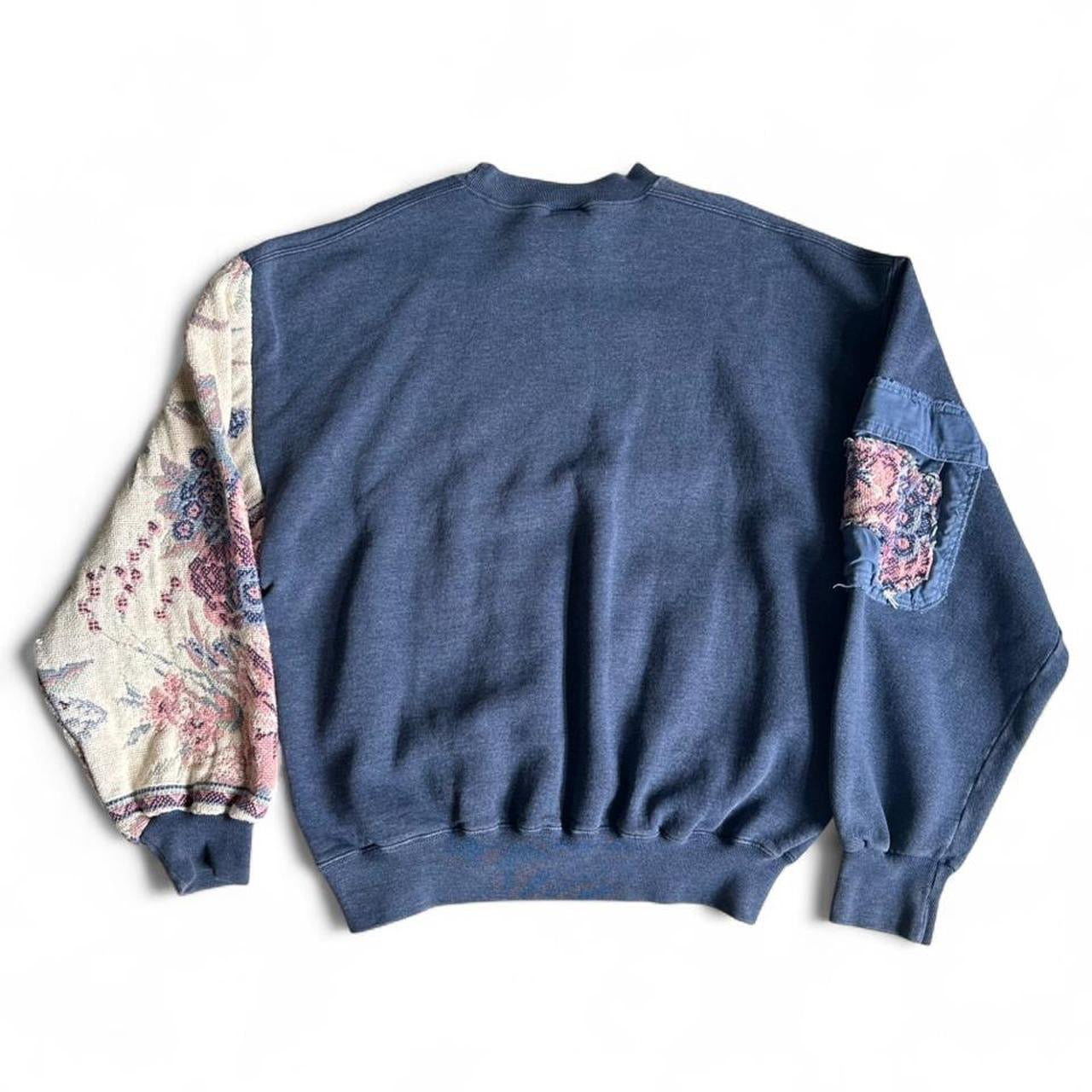 1 of 1 Handmade Floral Shattered Crewneck Multi Pocket